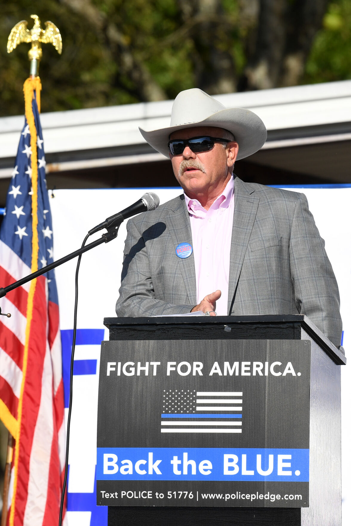 Back the Blue first responders rally
